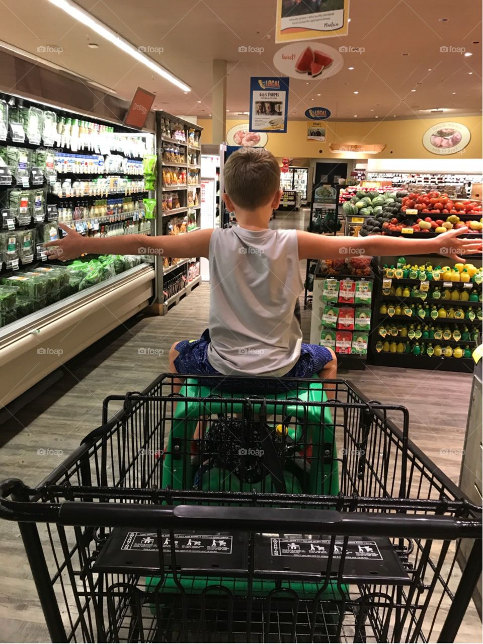 Grocery Shopping -the possibilities are endless - Healthy foods -Healthy life style - Happy child 