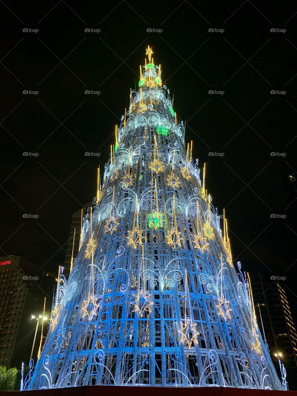 Big Christmas tree from Sao Paulo city