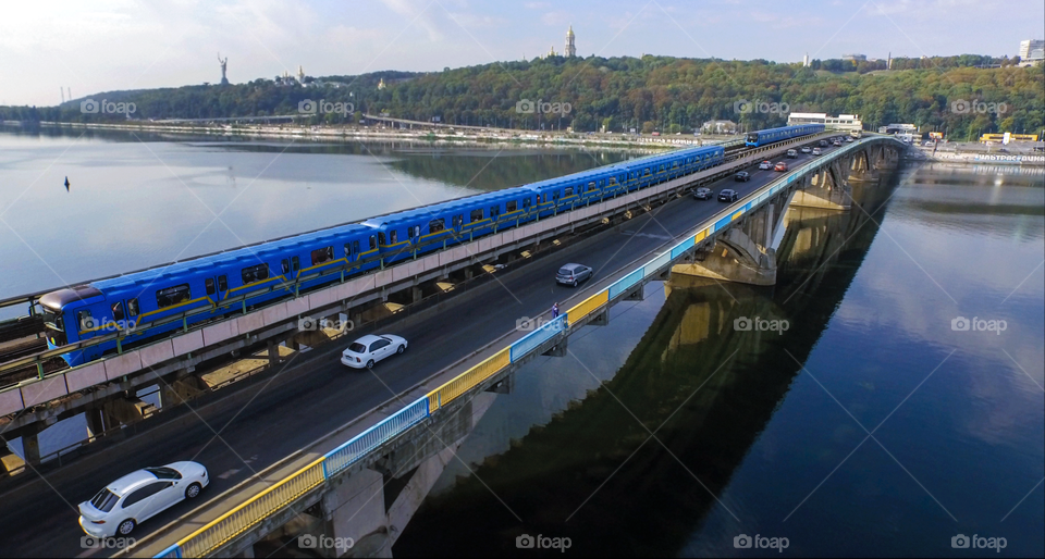 Metro bridge in kiev