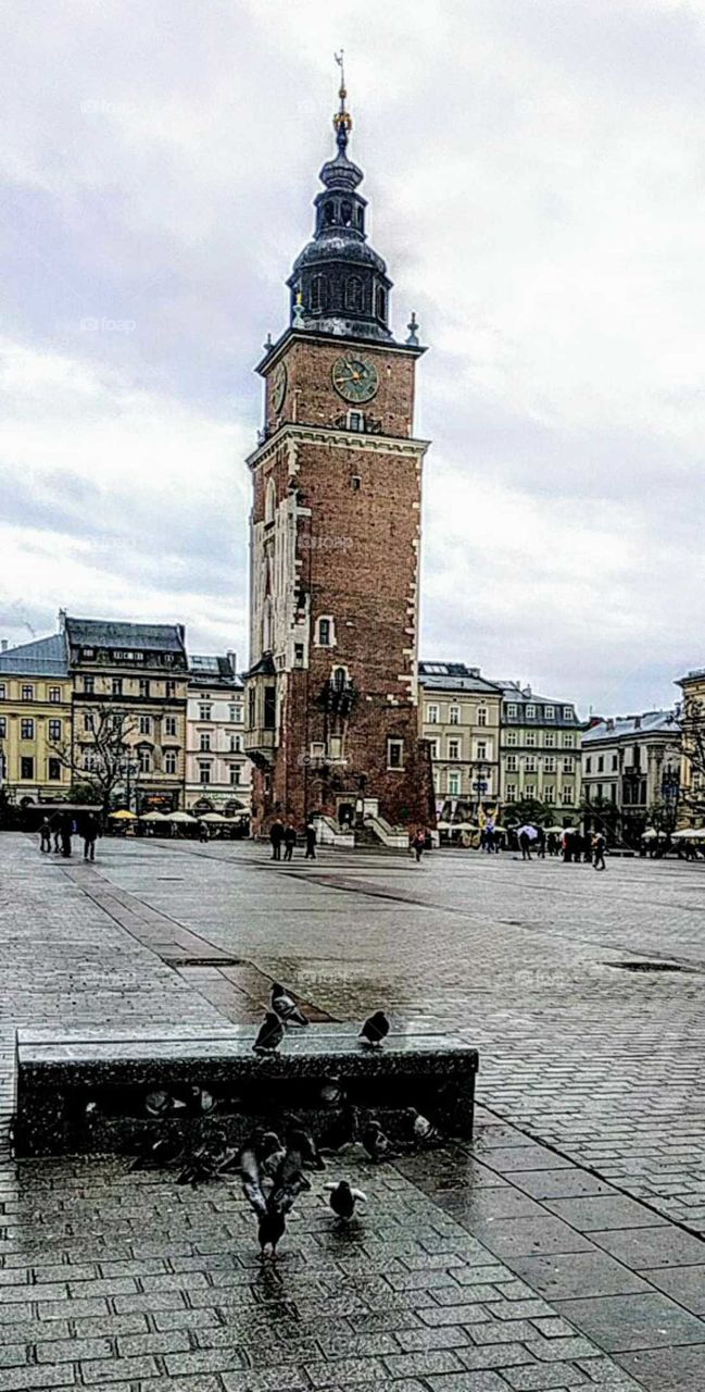 In ancient Krakow. December, 2019.
