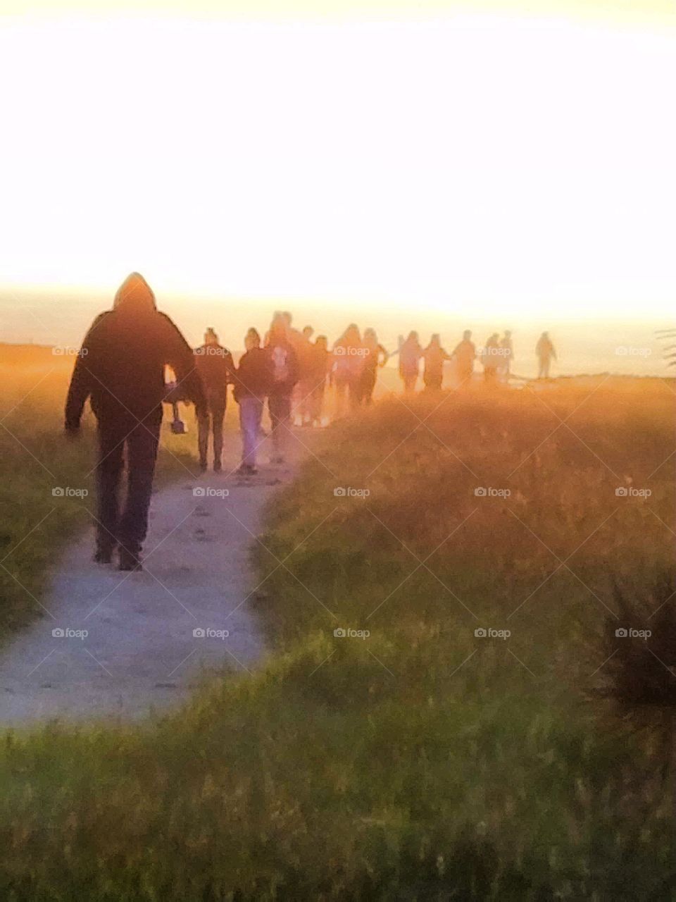 walking off into the sunset