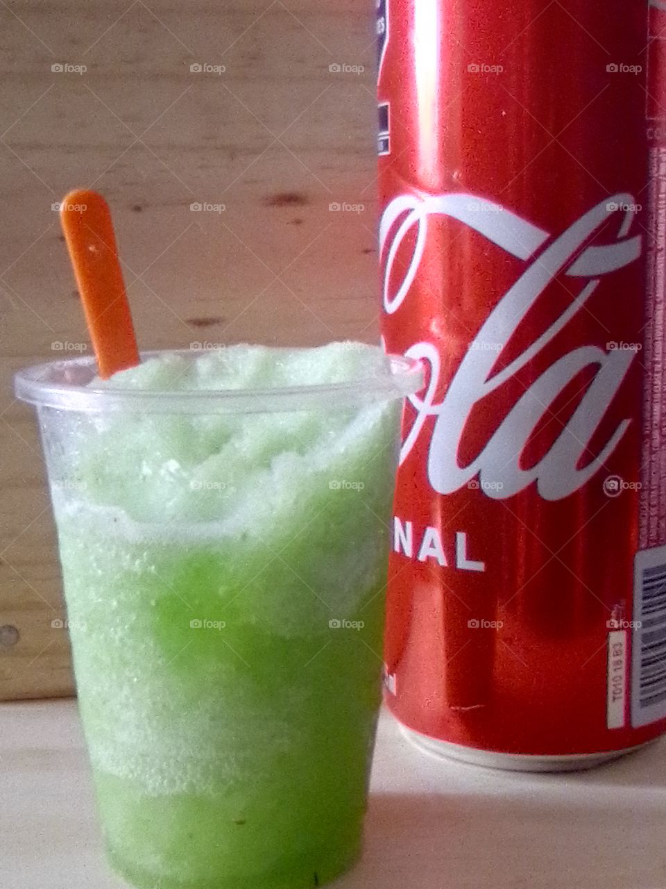 Coca cola y nieve de limón