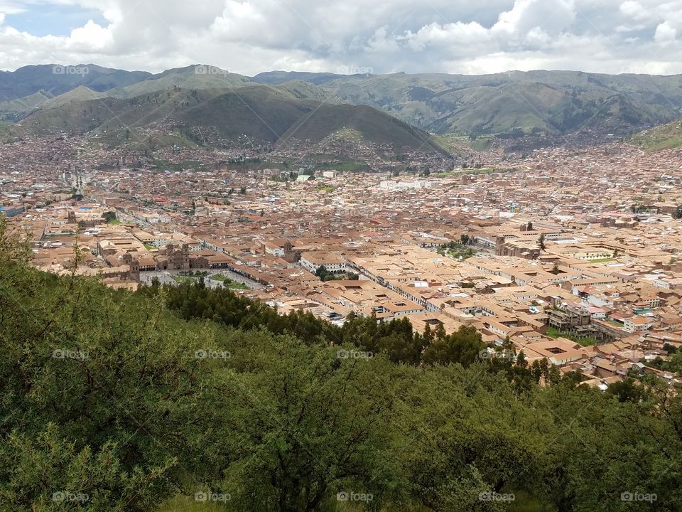 Overlooking Cusco Peru