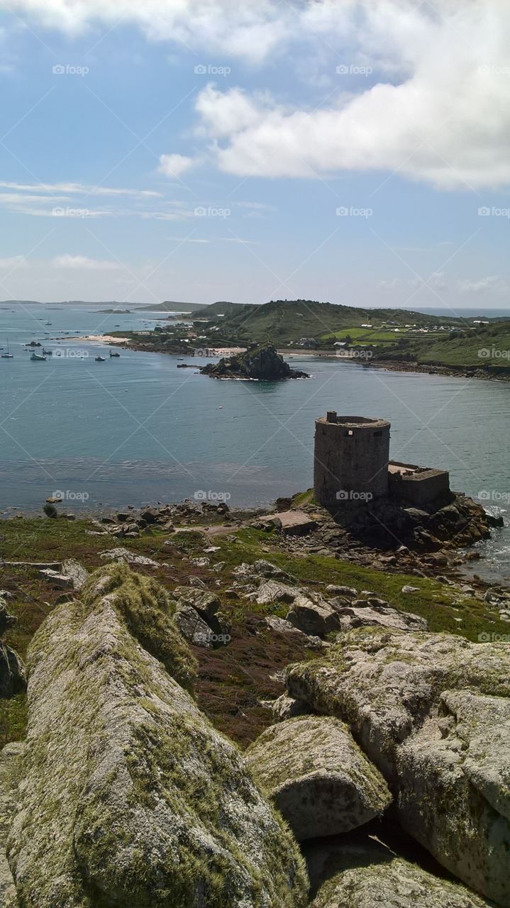 Cromwells castle on tresco, Isles of Scilly