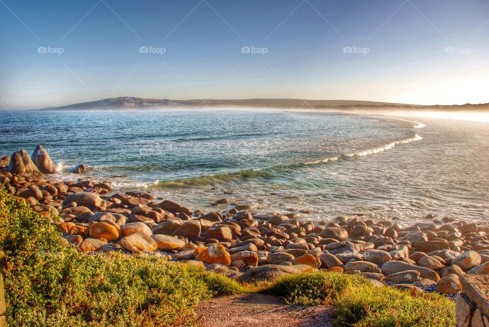 View of sea at West Coast National Park, South Africa
