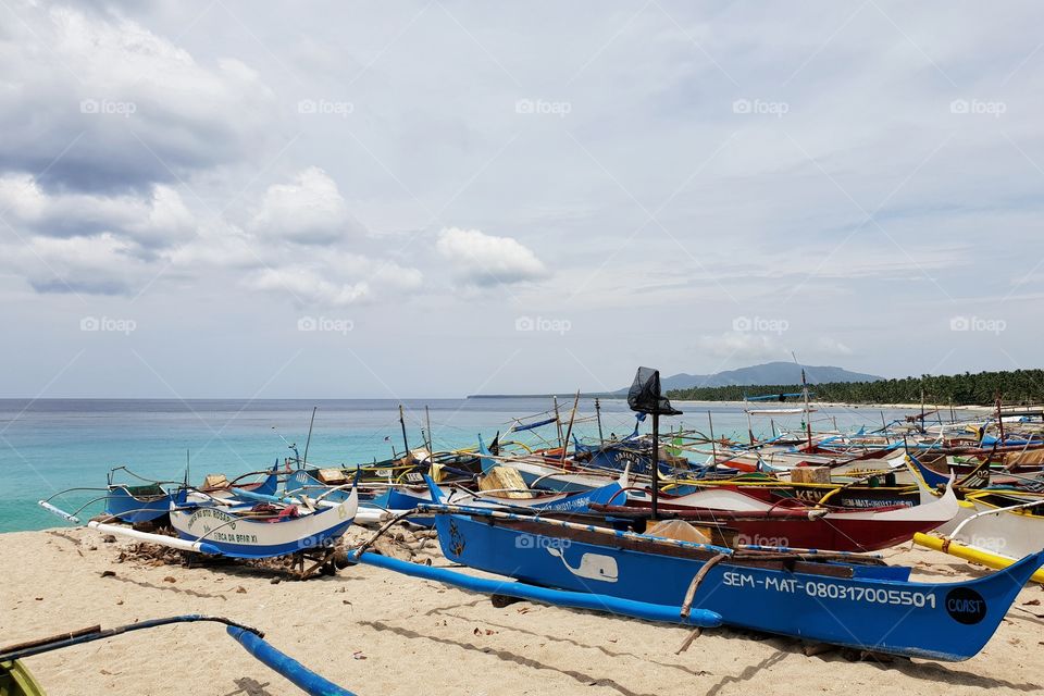 fishing boats in Mati City