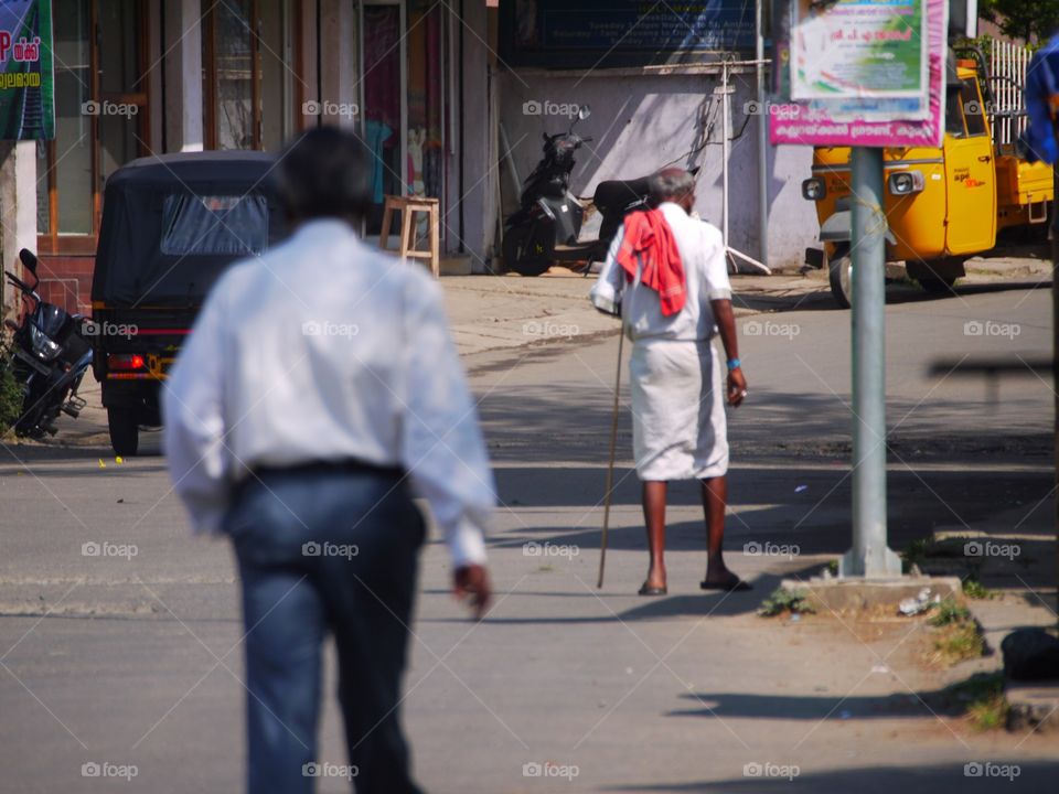 Old man walking 