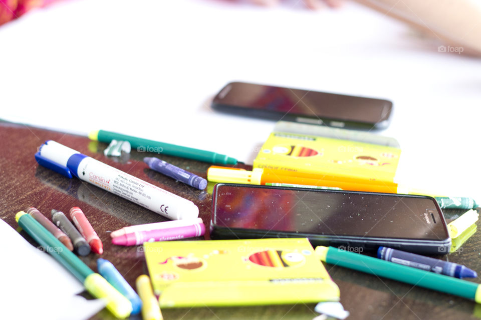 Stationary on meeting room table