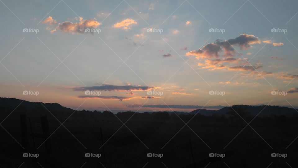 Sunset, Landscape, Dawn, Mountain, Evening