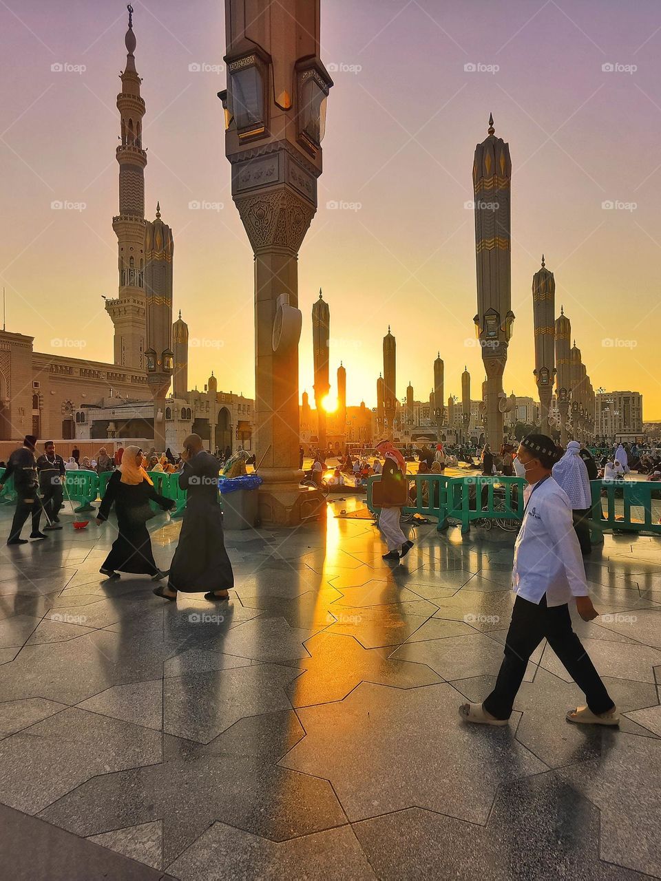 Sunset in madinah