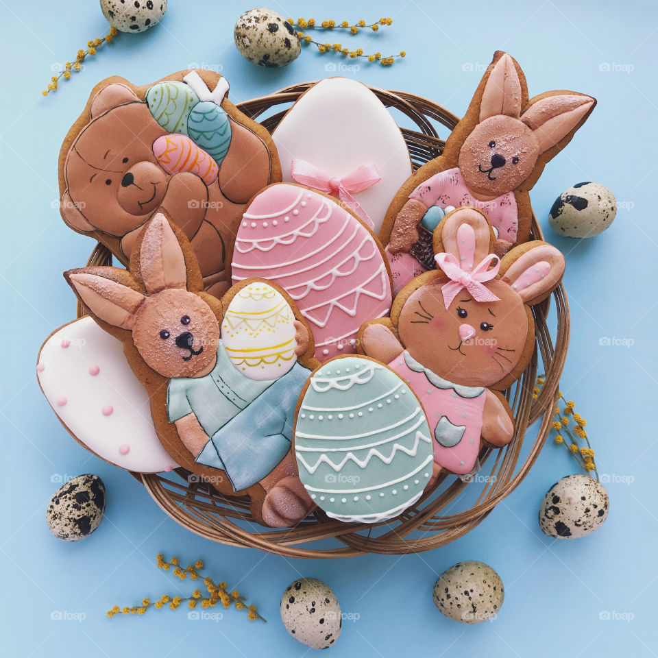 Cute Easter cookies. Rabbit