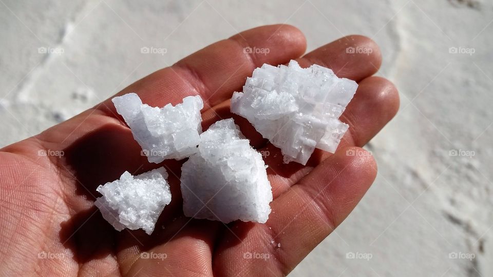 Salt crystals