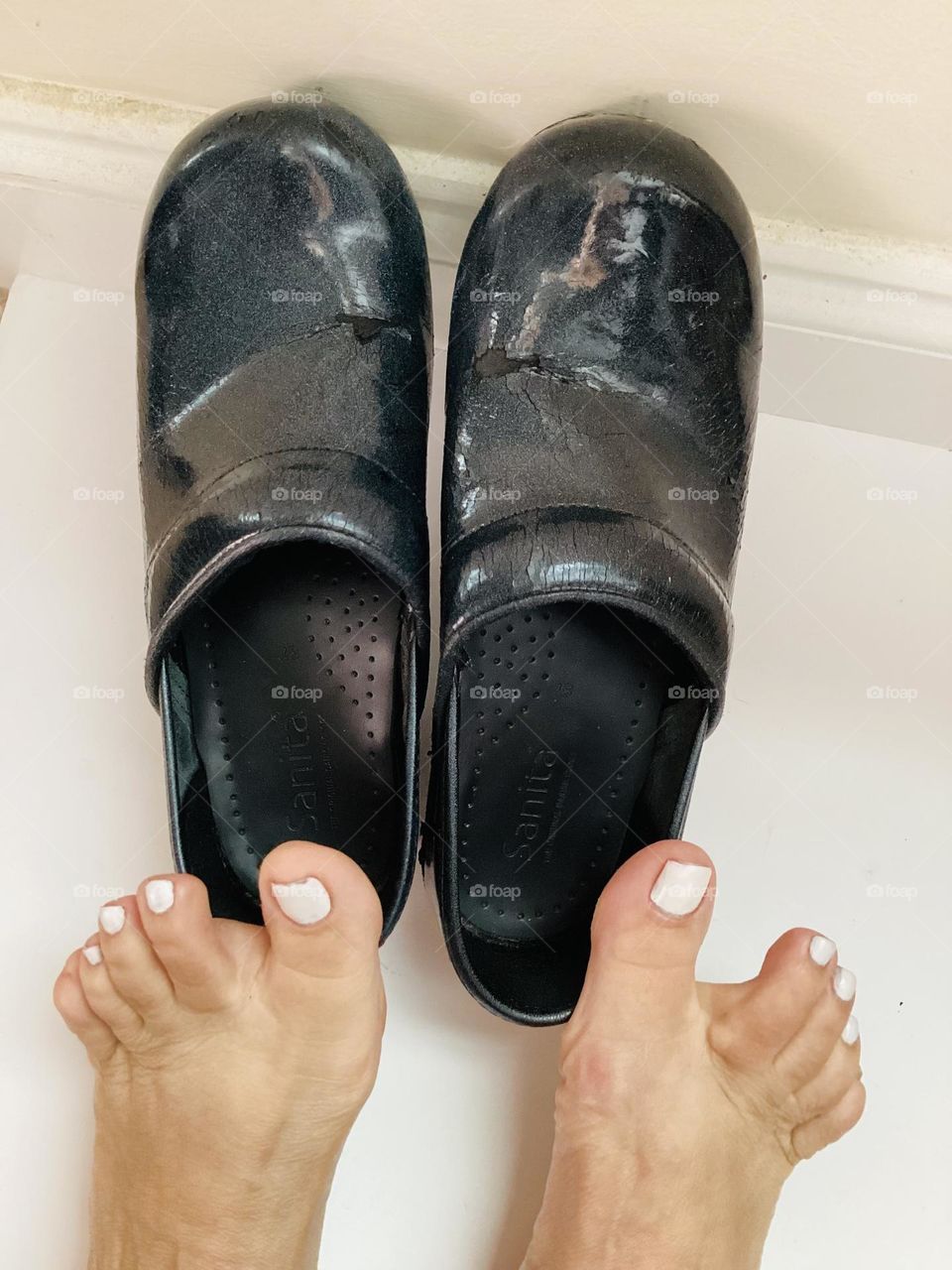 This my first sale and I’m waiting for the results.Blue uniform shoes