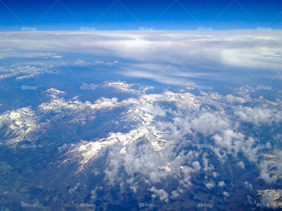 Aerial View of The Rocky Mountains