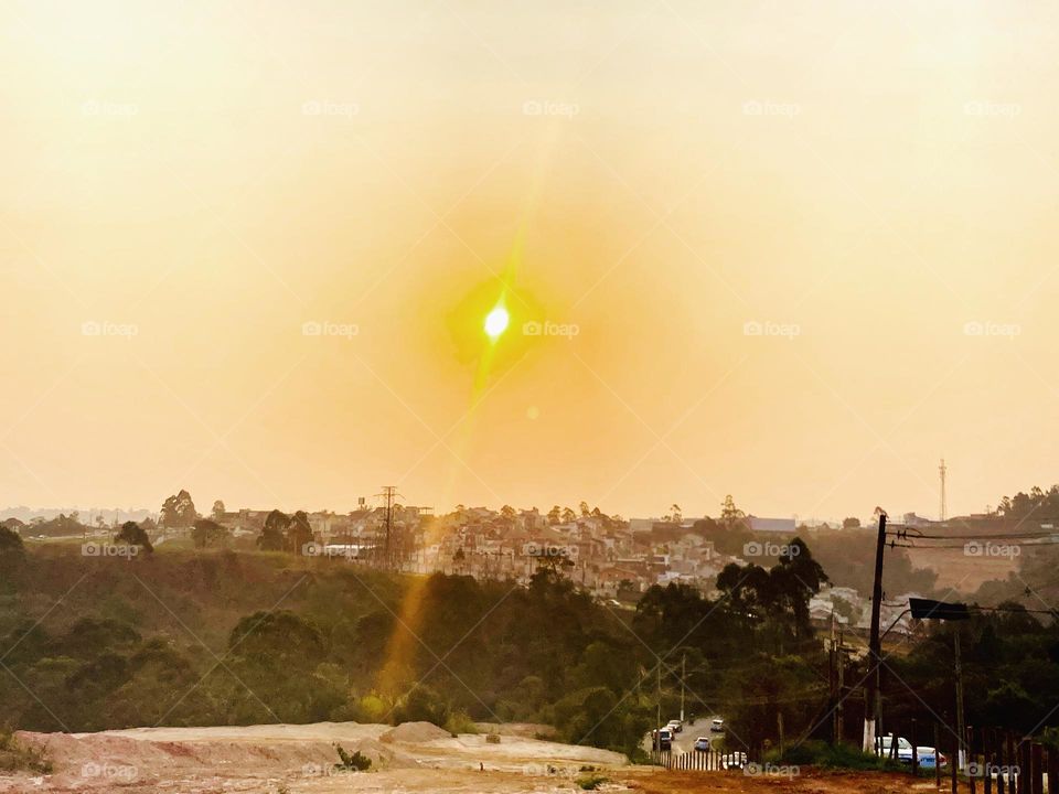 🌇🇺🇸 An extremely beautiful sunset in Jundiaí, interior of Brazil. Cheer the nature! / 🇧🇷 Um entardecer extremamente bonito em Jundiaí, interior do Brasil. Viva a natureza! 
