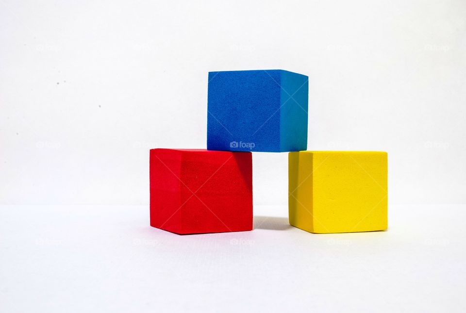 baby multi-colored cubes designer