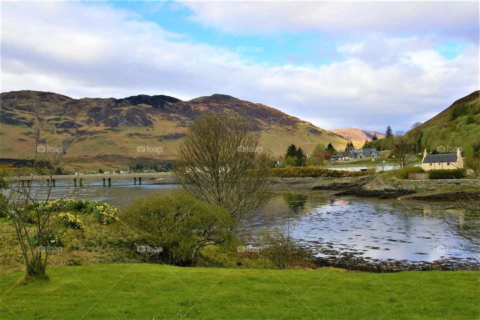 View From Eilean Donan Castle Scotland 