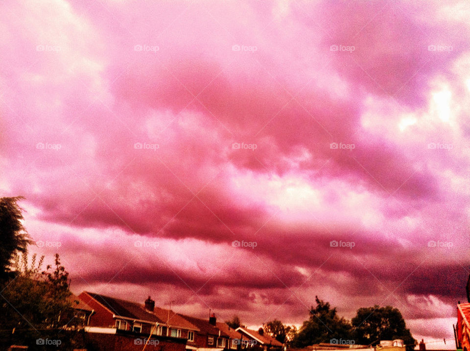 Unusual storm clouds