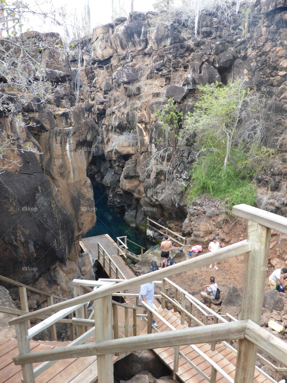 Stairs to the grotto