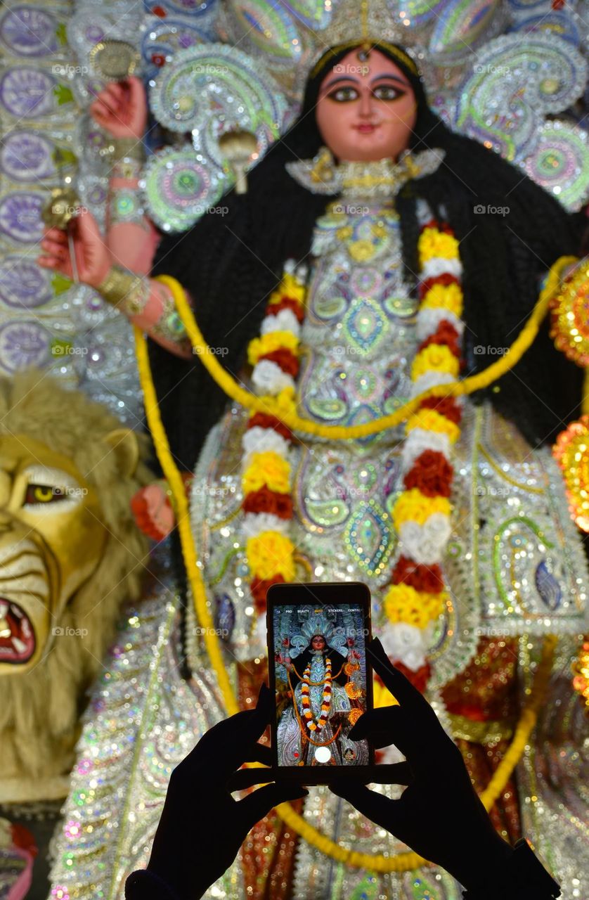 Capturing Goddess Jagadhatri