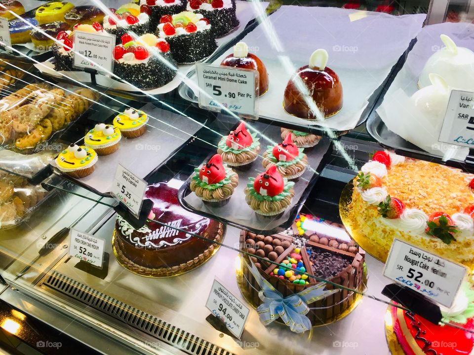 Variety of cakes 