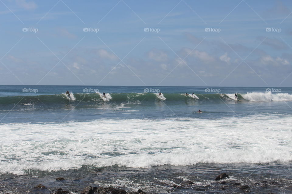 Synchronised surfing!
