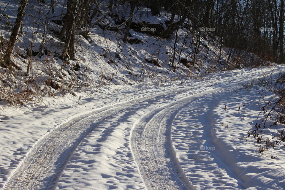 Snow tracks