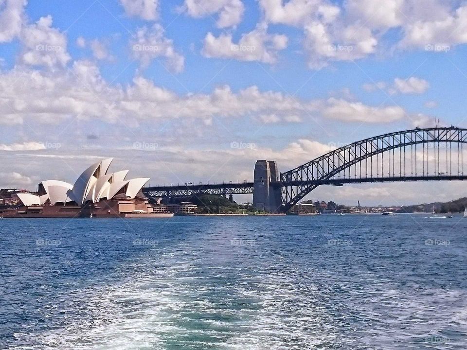 Sydney Opera house and bridge