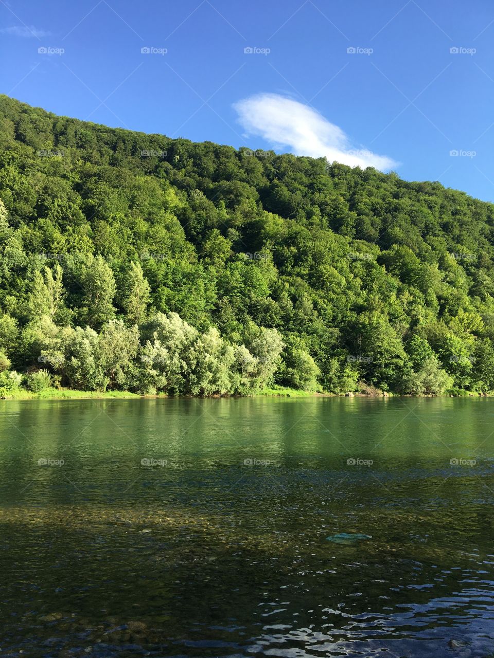 Most beautiful river in Bosnia and Herzegovina. Drina in Gorazde