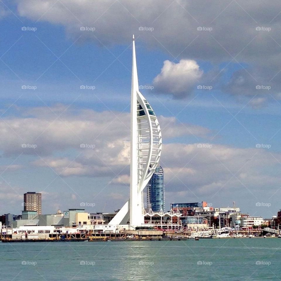 Spinnaker by the water