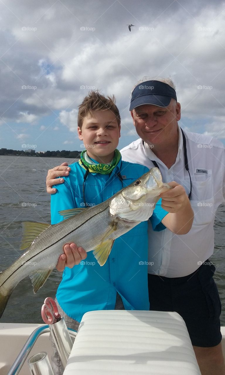 fishing with grandson