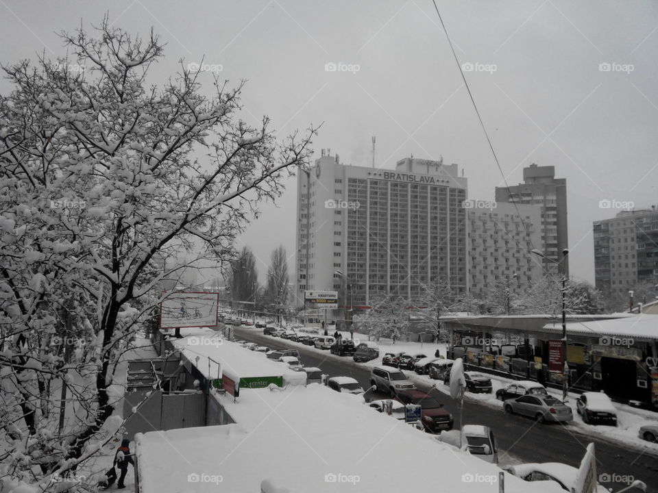 winter Ukraine Kiev 