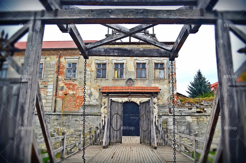 Castle of ancient . Zlochev castle 
