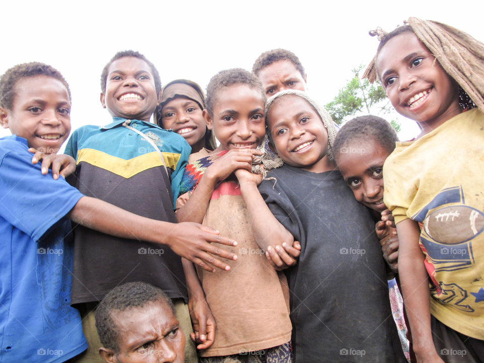Kids in Papua New Guinea