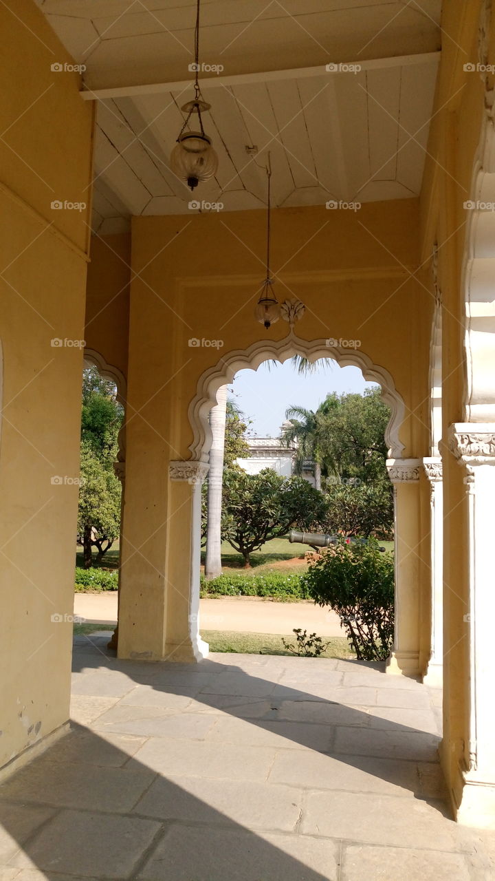 beautyfull nizam palace old architecture arch