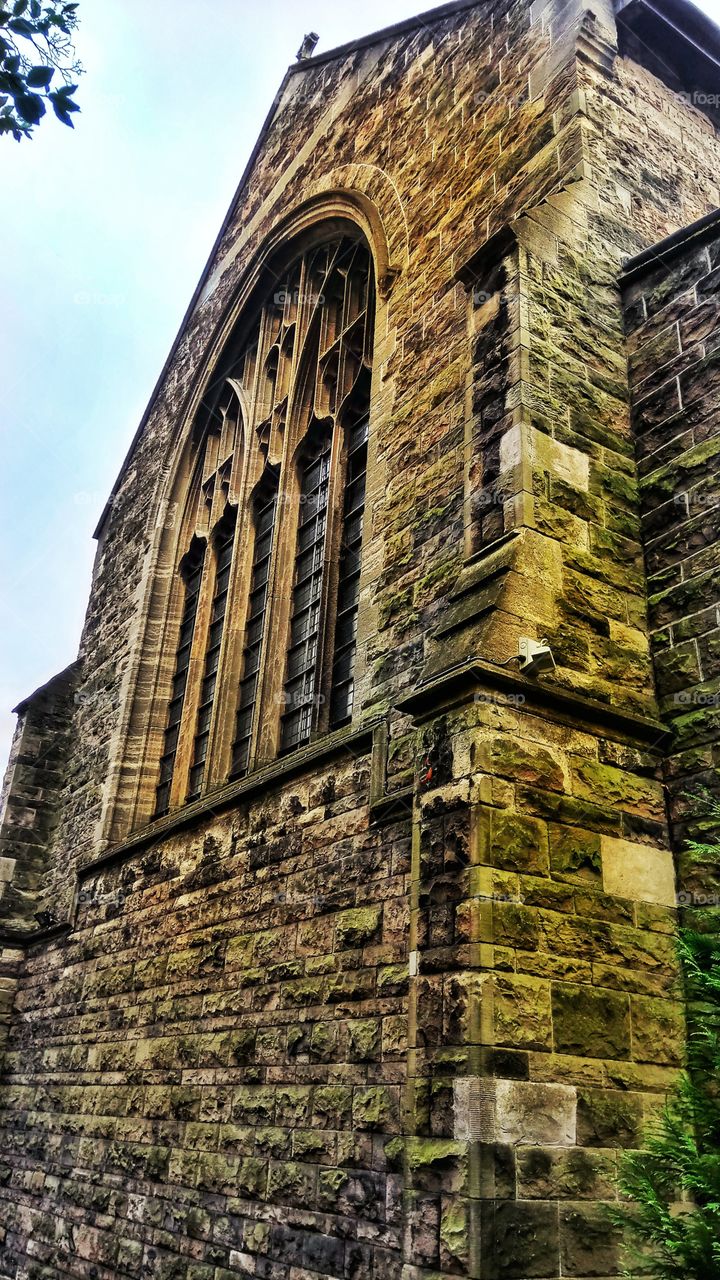 A church covered in moss...Belfast,Northern Ireland