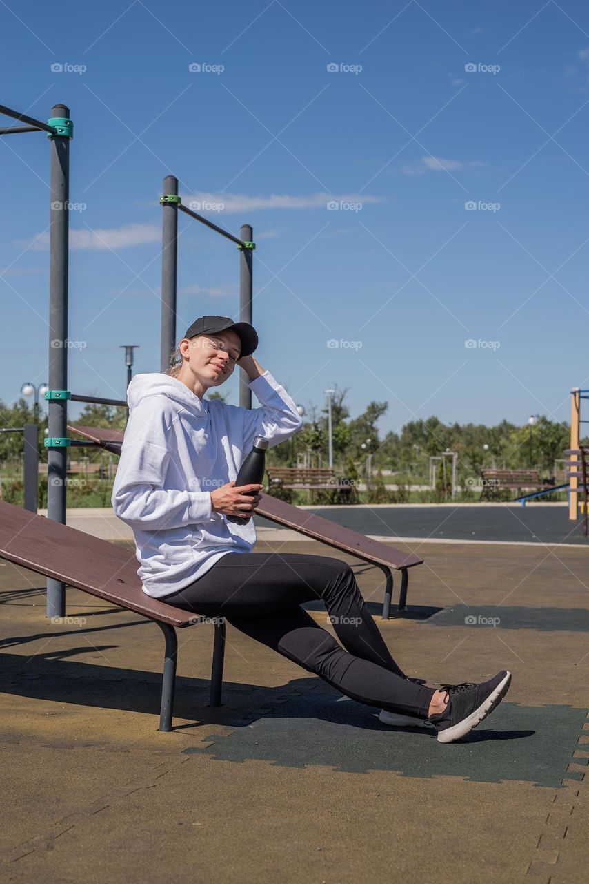 woman in sunny day outdoors