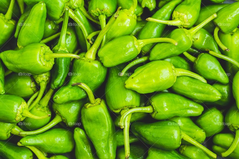 Green peppers