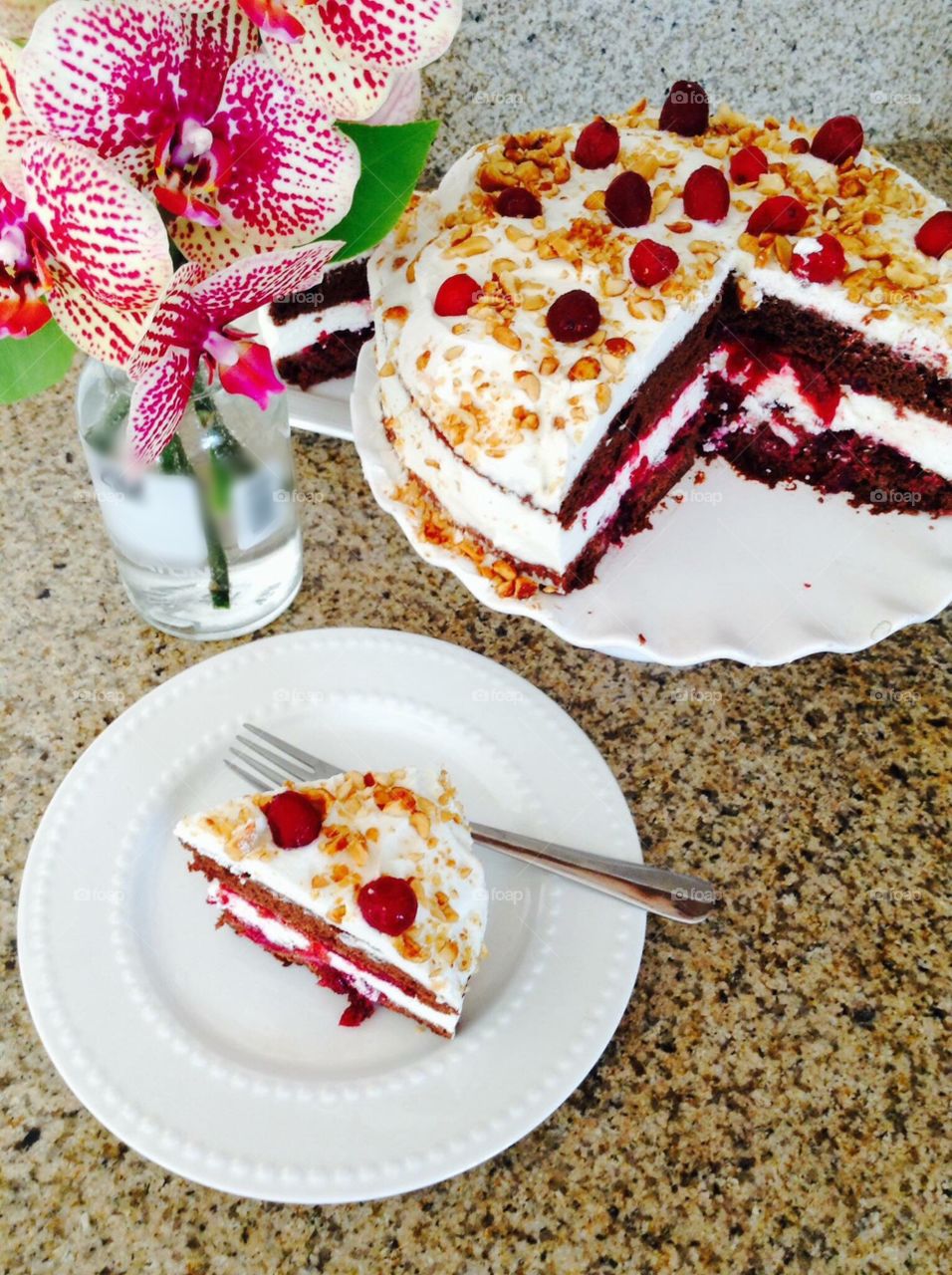 Cranberries cake 