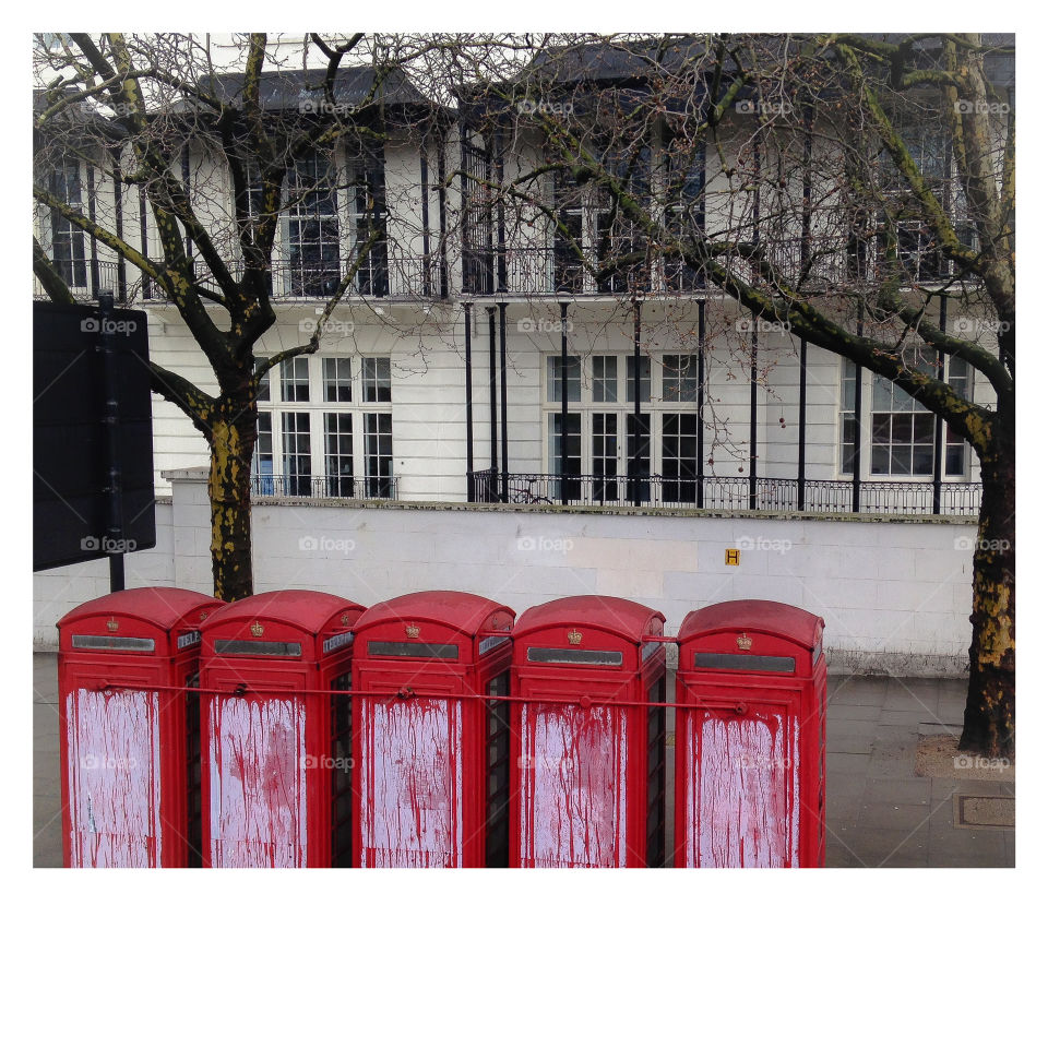 London’s iconic red telephone booths