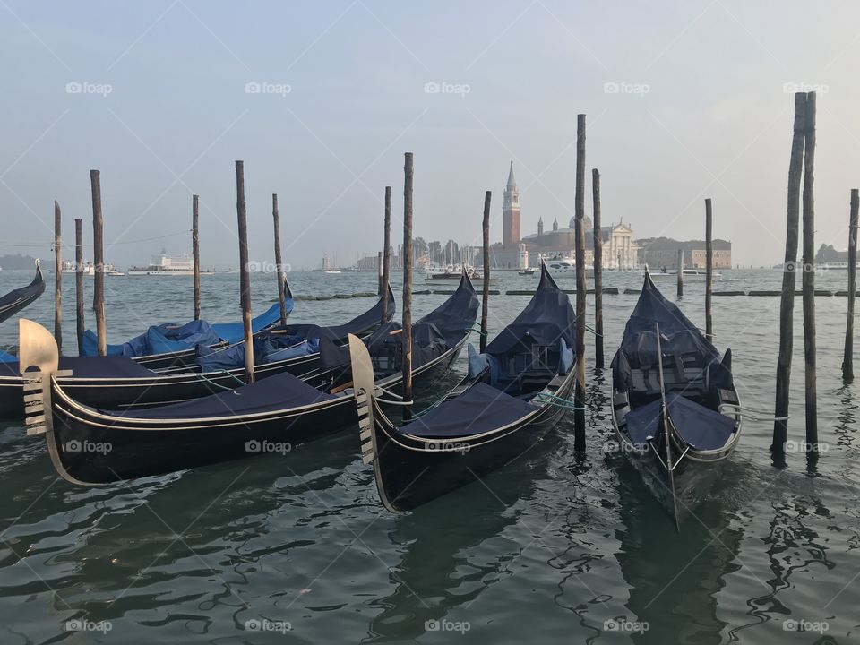 Gondole in Venice Italy