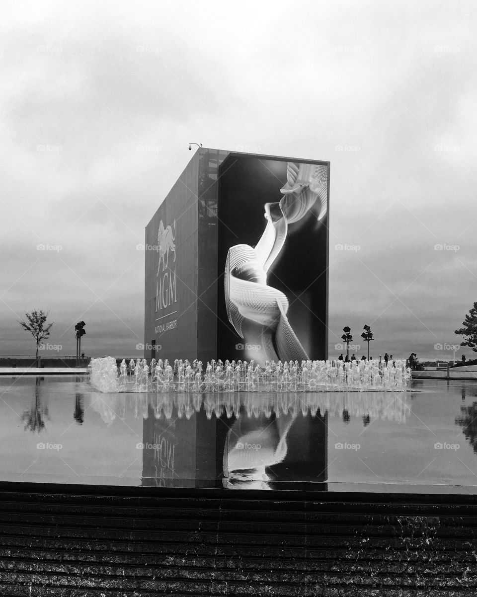 Reflection pool at the MGM Grand Casino in Washington DC
