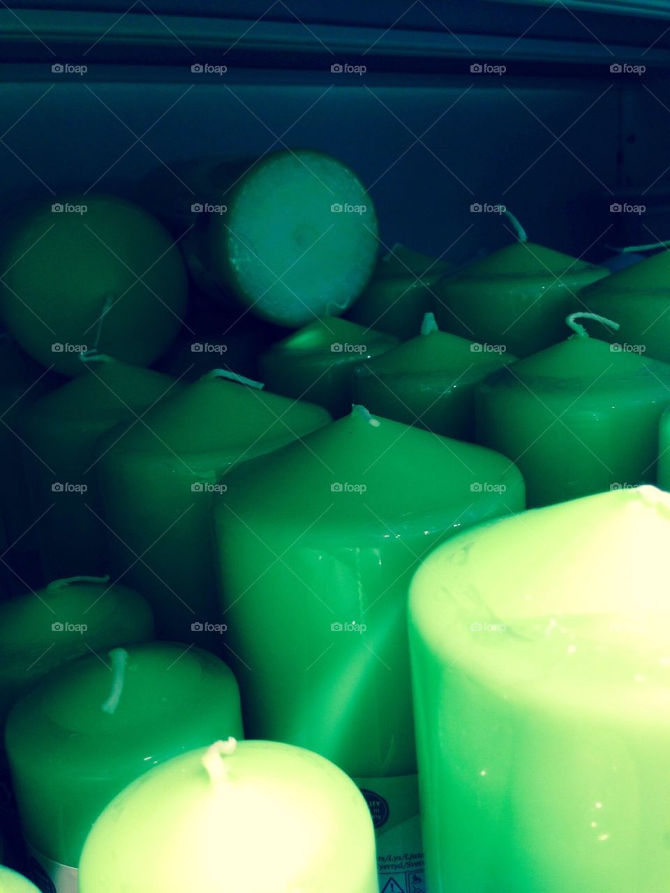 Green candles