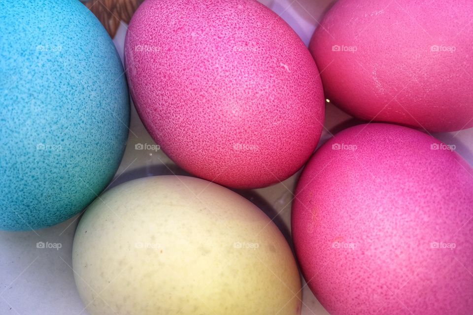 Colourful Easter eggs