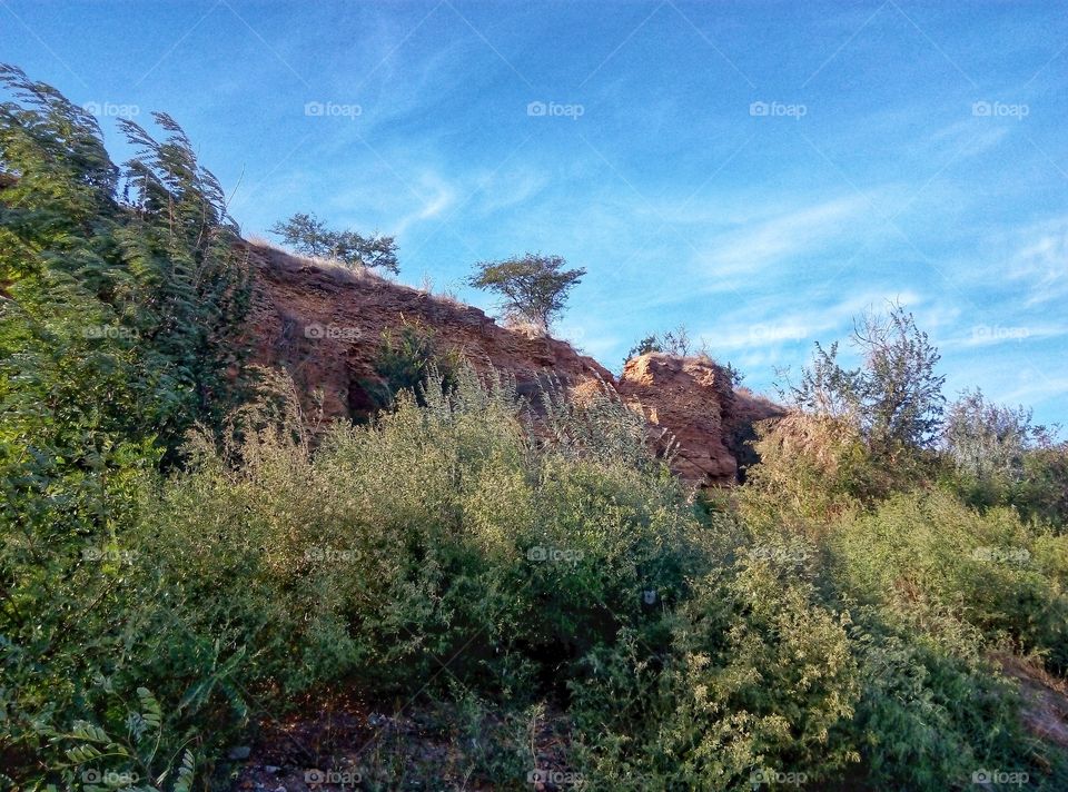 slope near the sea склон у моря