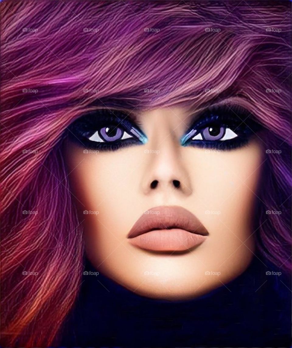 Psychedelic Futuristic surprise dream date.