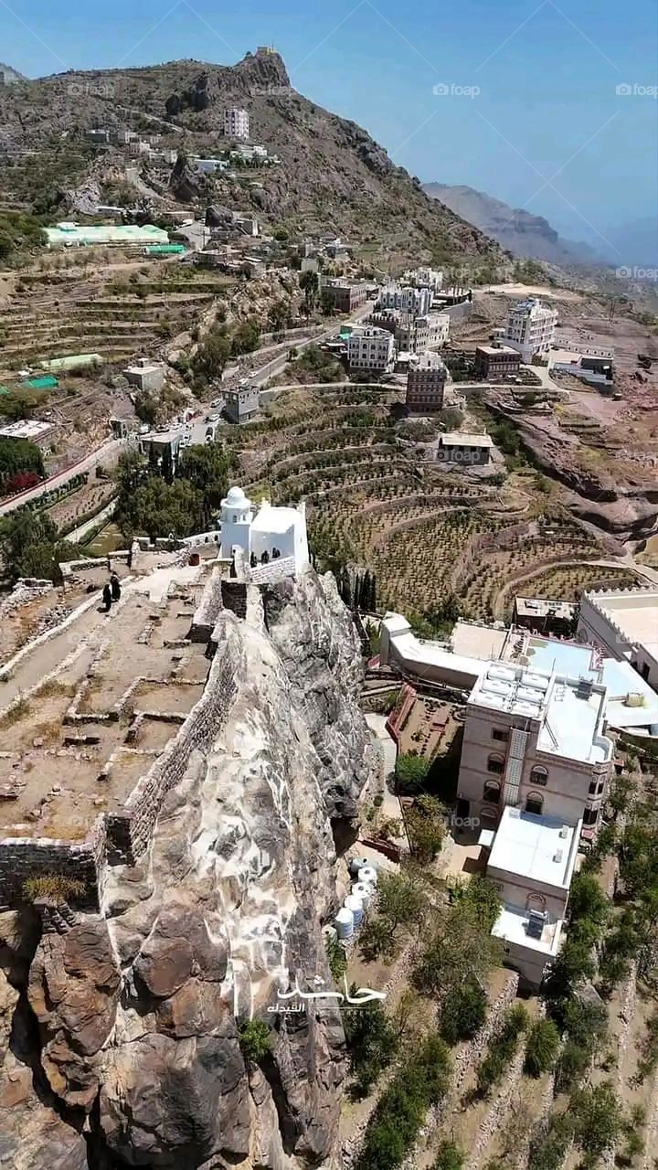 Glory be to God, the magnificent and picturesque view and the natural green trees are a view that is nothing more wonderful than it