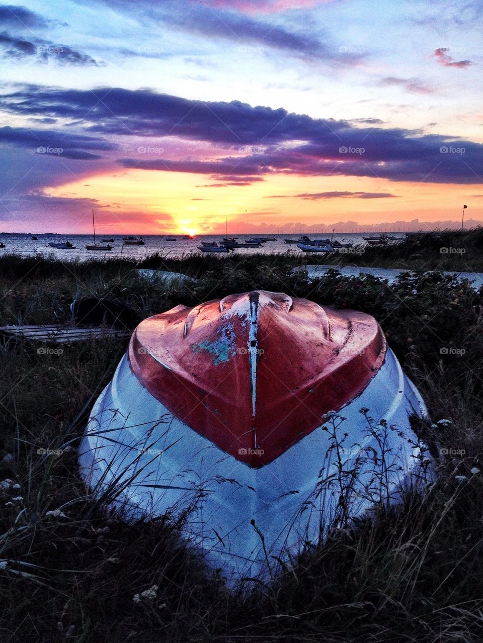 Boat upside down