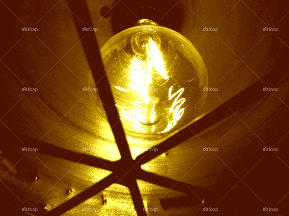 Close-up of illuminated electric blub