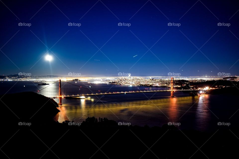 Golden Gate Bridge from Hawk hill 